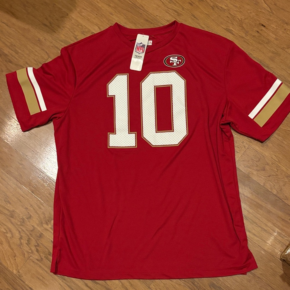 NFL 49ers Red and Gold Team Jersey